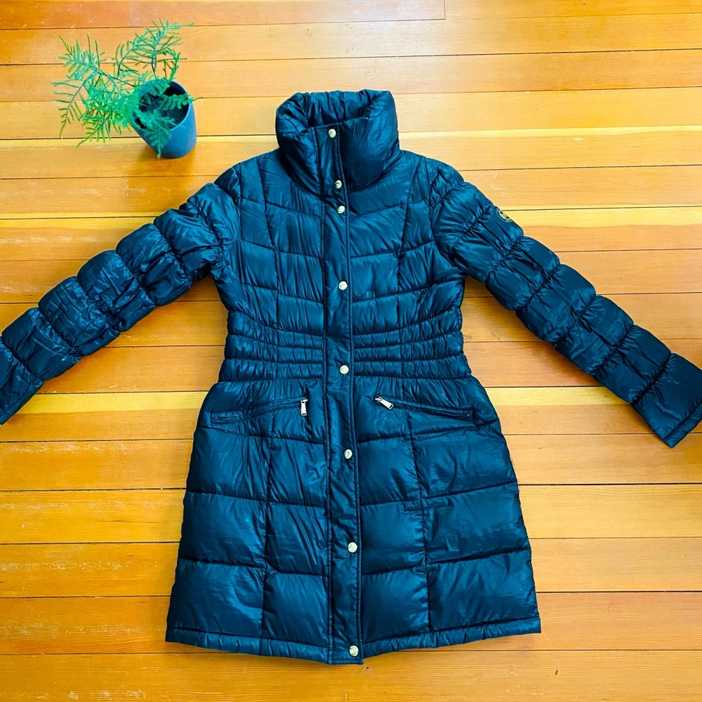Michael Kors Black Quilted Packable Down Puffer Jacket M Medium Women’s (black)